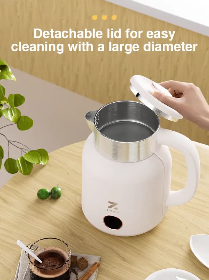کتری برقی شیائومی مدل ZOLELE Smart Electric Kettle HK152 (اورجینال پلمپ ارسال فوری) — تصویر ۴