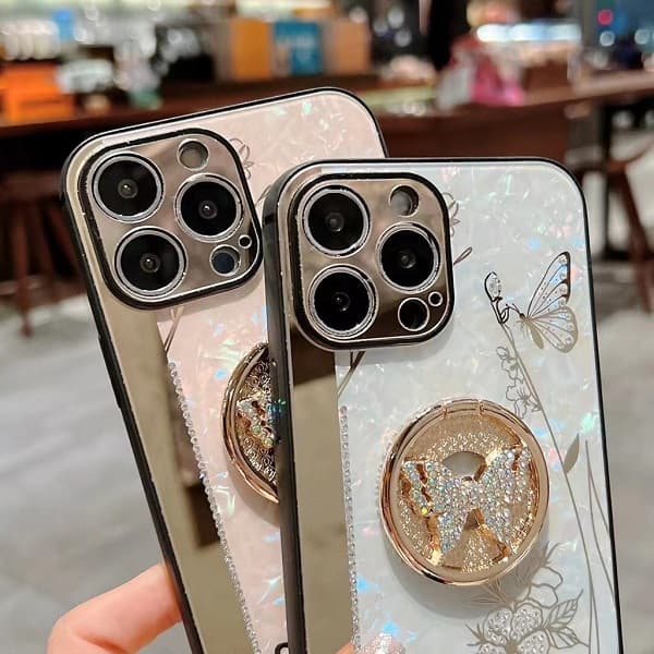 قاب آیفون 12 پرو مکس طرح پروانه کاور دخترانه گوشی ایفون iPhone 12 Pro Max — تصویر ۲