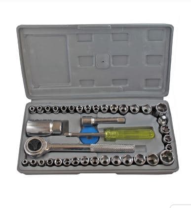 جعبه بکس 40 پارچه(بکس و دسته آچار) آیوا مدل G680
