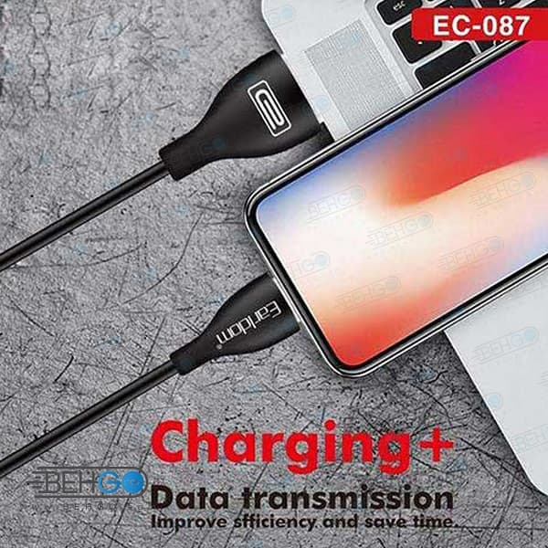 کابل شارژر تایپ سی ارلدام مدل EC-087C — تصویر ۳