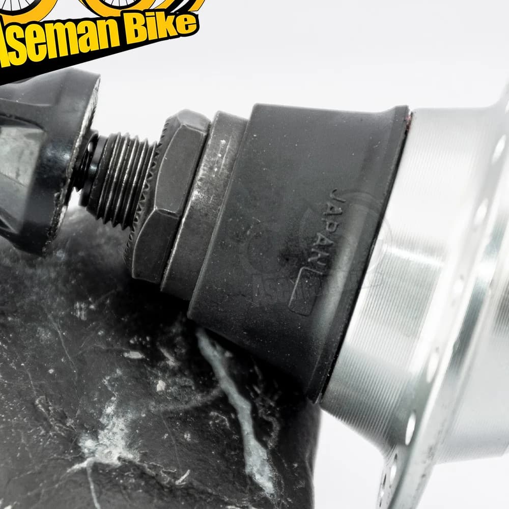 توپی عقب دوچرخه شیمانو بهمراه ضامن سری اس تی اکس پارالاکس مدل ام سی 32 ساخت ژاپن Shimano Bicycle Rear Hub Parallax MC32 Japan — تصویر ۳