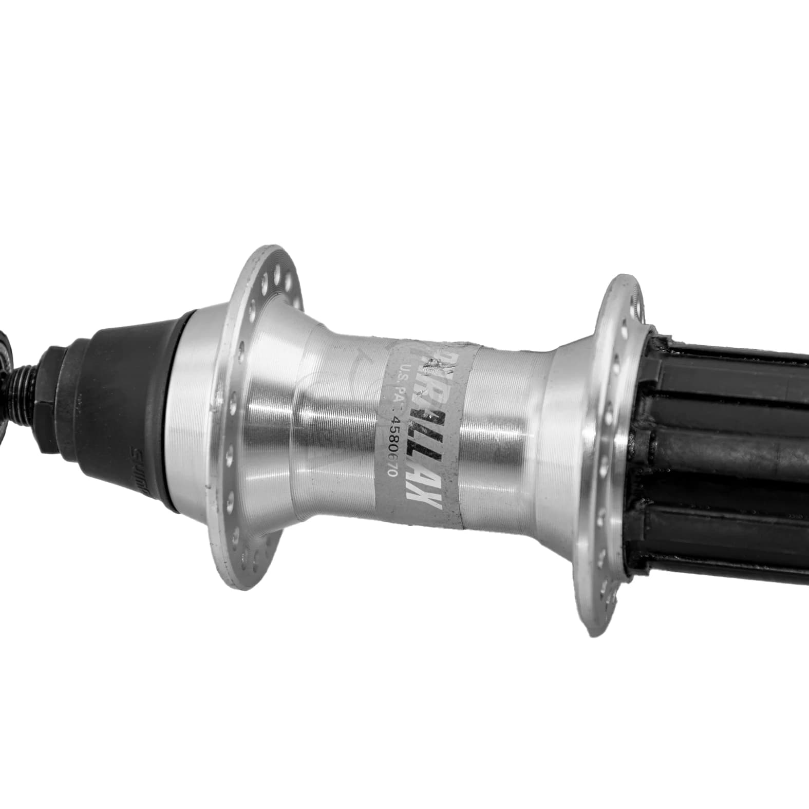 توپی عقب دوچرخه شیمانو بهمراه ضامن سری اس تی اکس پارالاکس مدل ام سی 32 ساخت ژاپن Shimano Bicycle Rear Hub Parallax MC32 Japan — تصویر ۲
