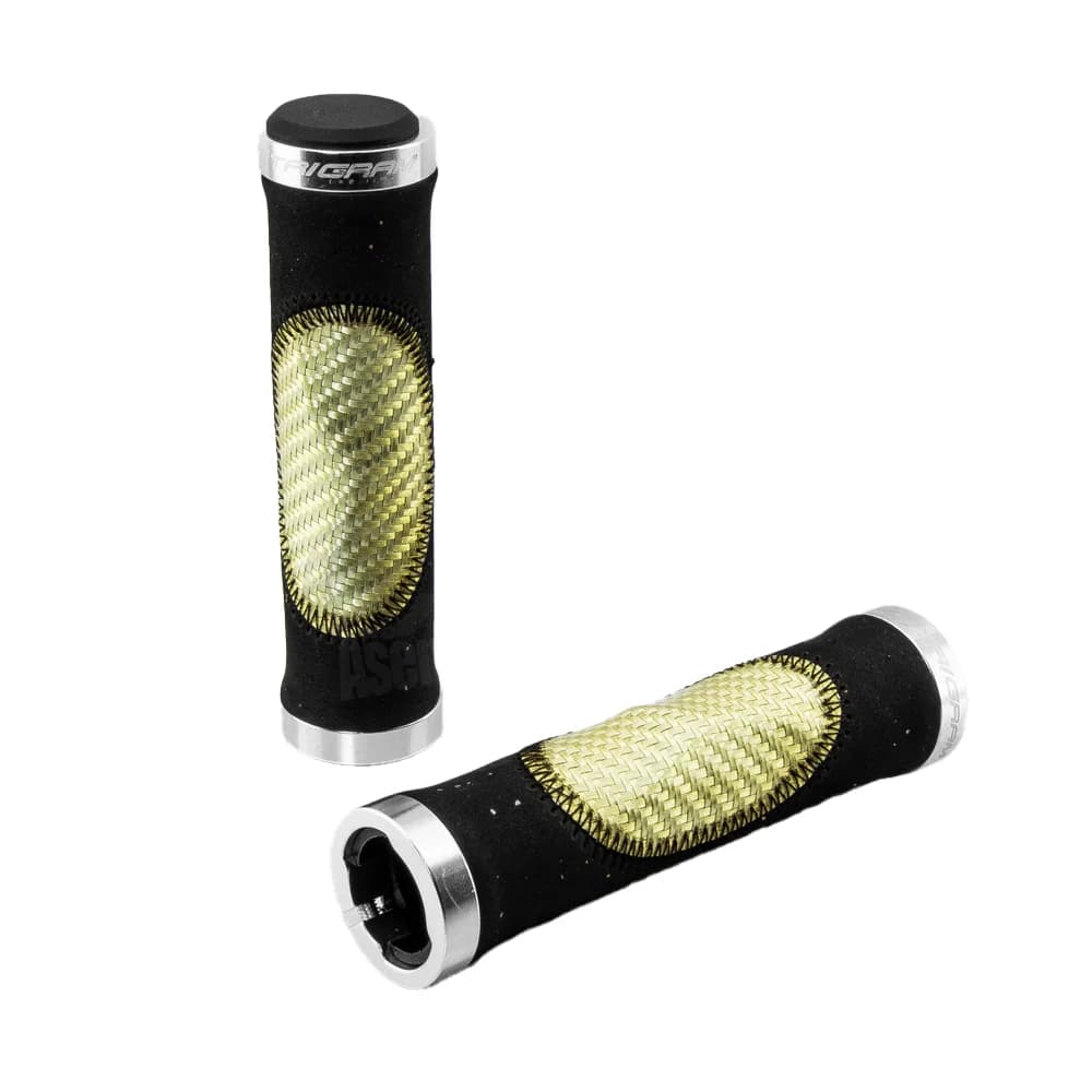 گریپ دوچرخه تری گرام دو قفله مشکی-طلایی TRIGRAM Dual Lock Grip Black-Gold