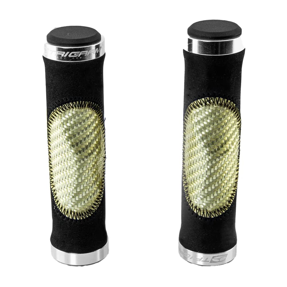 گریپ دوچرخه تری گرام دو قفله مشکی-طلایی TRIGRAM Dual Lock Grip Black-Gold — تصویر ۲