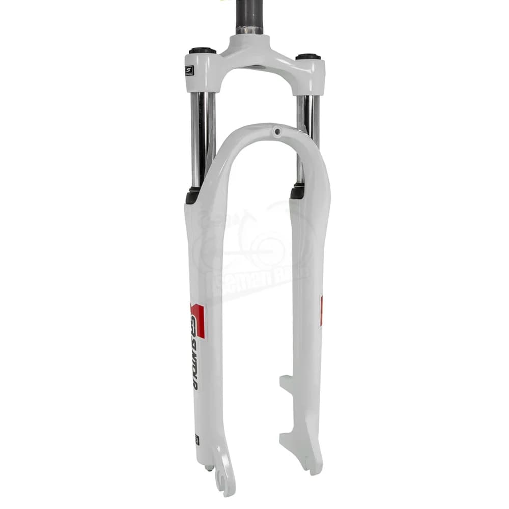 دوشاخ کمک فنر دار دوچرخه کوهستان سایز 27.5 اس آر سانتور مدل ام 3030 سفید SR Suntour MTB Bicycle Suspension Fork M3030 White