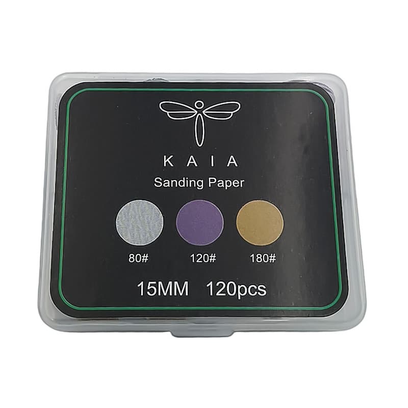 پک دیسک و یدک پدیکور کایا KAIA | قطر 15میلی متر | گرید 180-120-80 | 120 عددی — تصویر ۳