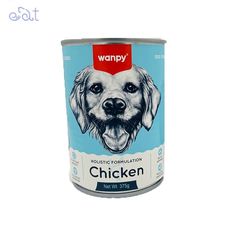 کنسرو سگ ونپی با طعم مرغ مدل Wanpy Dog Food Chicken وزن 375 گرم