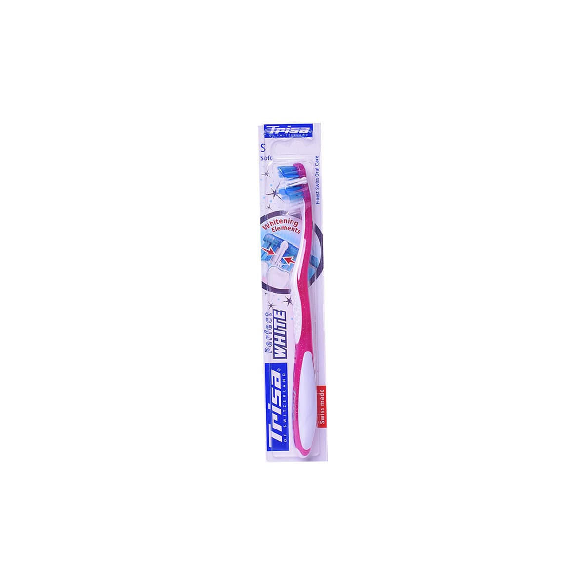 مسواک تریزا مدل Perfect White با برس متوسط-Trisa