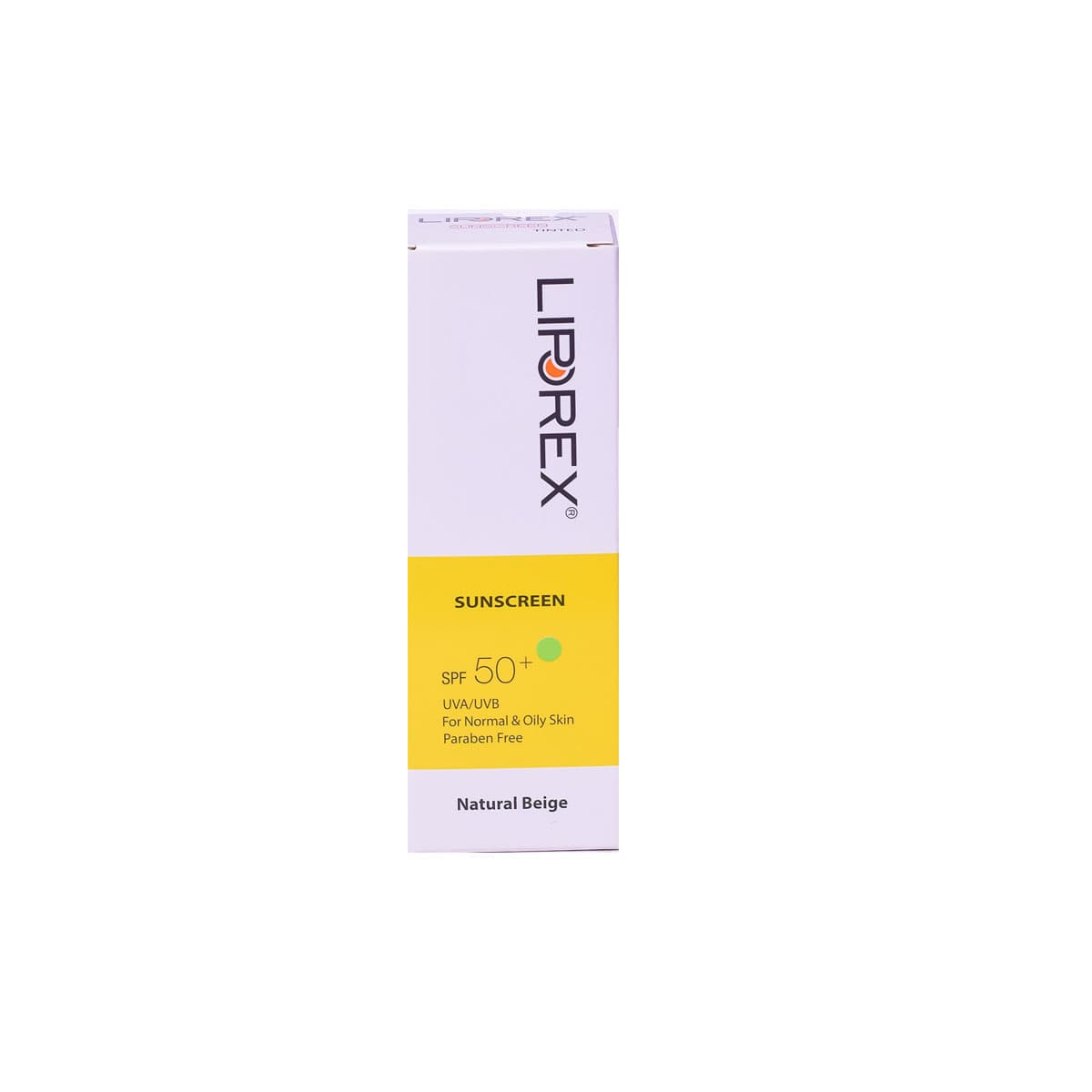 کرم ضد آفتاب رنگی لیپورکس +SPF50 مناسب پوست چرب – Liporex Tinted Sun Screen Cream SPF50+ For Oily Skin 40 ml- Natural Beige