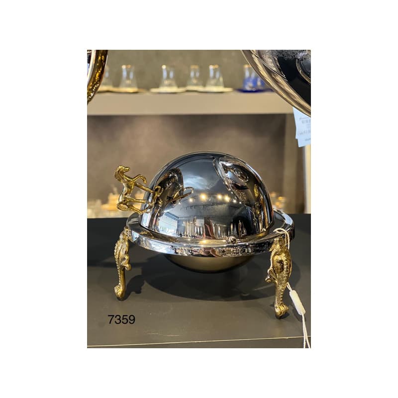 خاویارخوری استیل برنج اسب 7359