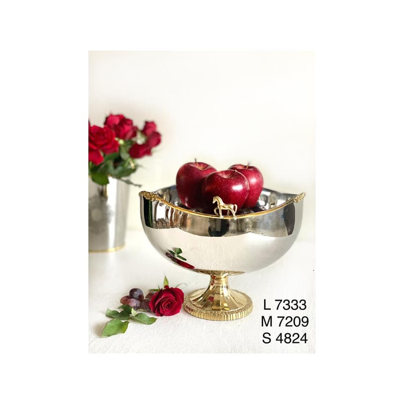 میوه خوری استیل برنج اسب 7333