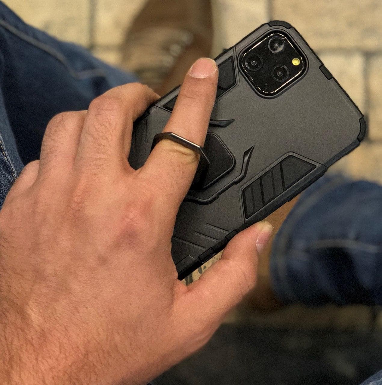 قاب دیفندر ضد ضربه هولدردار شیائومی مدل Xiaomi Note 9s — تصویر ۷
