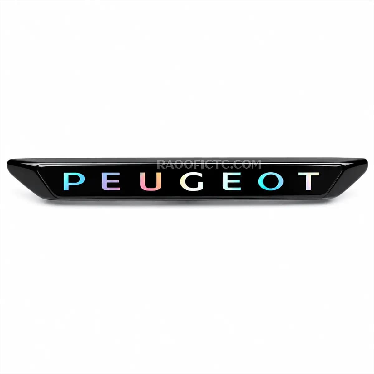 ورد پلیت سپر جلو پژو 207 مدل چراغ دار با طرح نوشته PEUGEOT