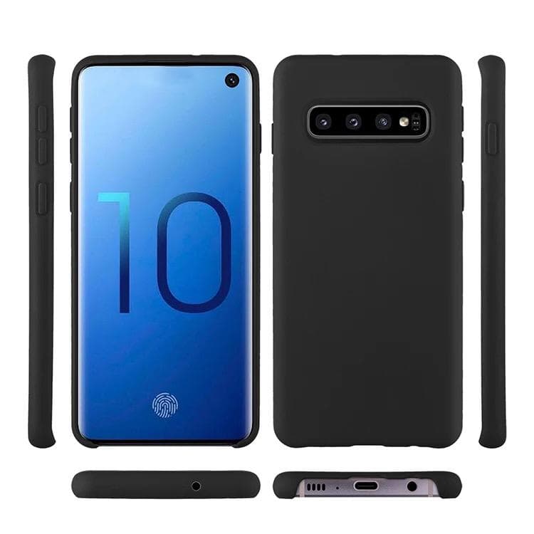 قاب سیلیکونی محافظ لنزدار سامسونگ Silicone Case Samsung Galaxy S10 plus — تصویر ۳