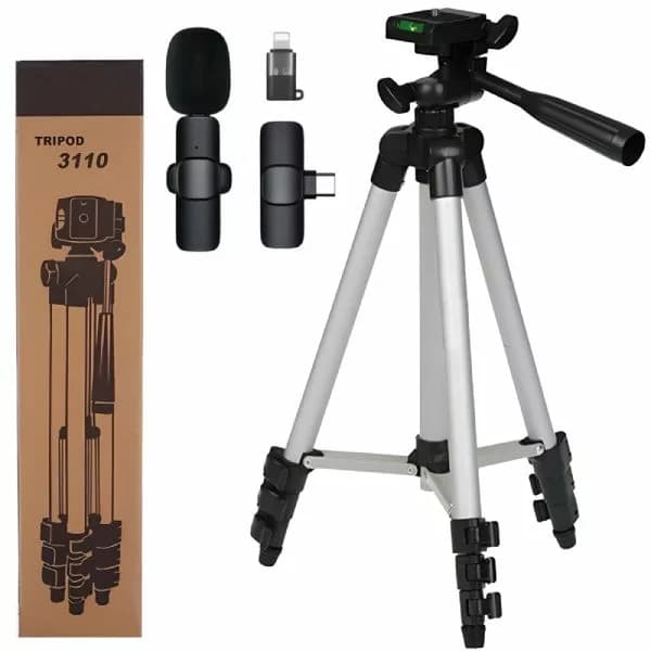سه پایه دوربین تری پاد مدل Lavalier 3110 به همراه میکروفون بی سیم