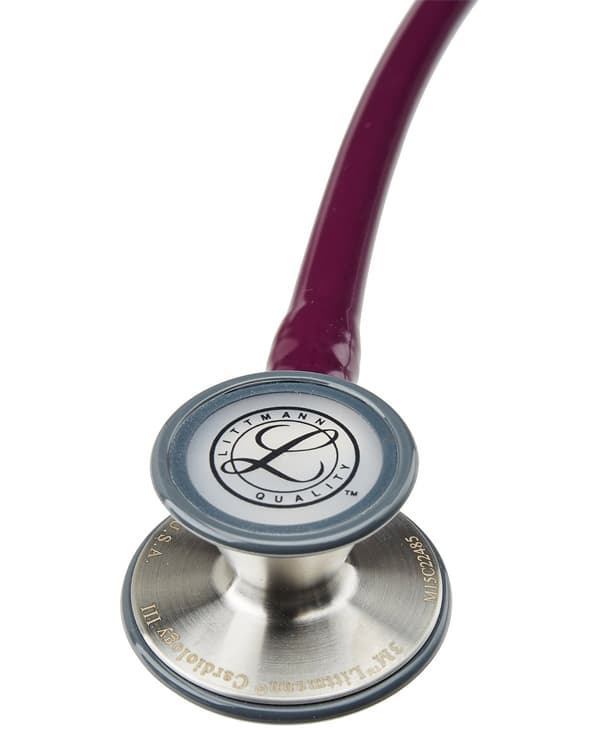 گوشی لیتمن کلاس 3 کاردیولوژی بادمجانی مدل 3135 Littmann Cardiology — تصویر ۲