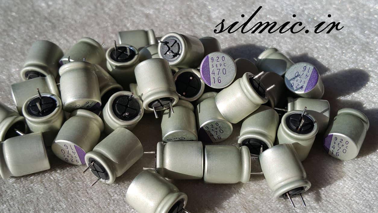 خازن سالید 470 میکرو فاراد 16 ولت SANYO OS-CON ژاپن سری SEPC