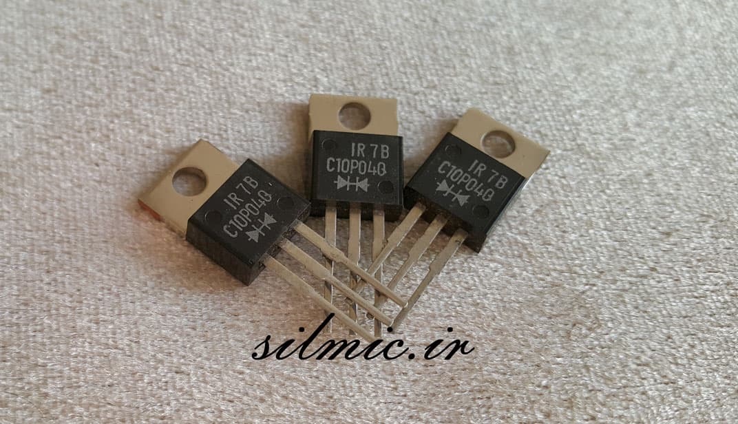 دیود شاتکی 10 آمپر 40 ولت دوبل کاتد مشترک سری C10P04Q ساخت ژاپن