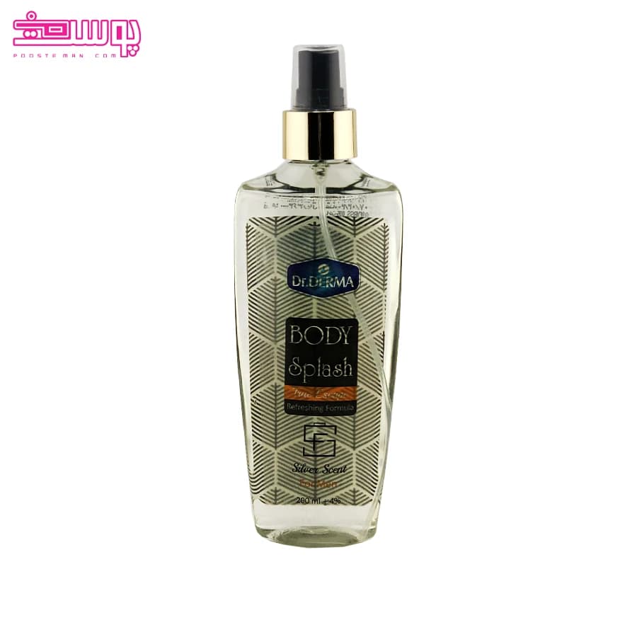 بادی اسپلش مردانه silver scent دکتر درما حجم 200ml