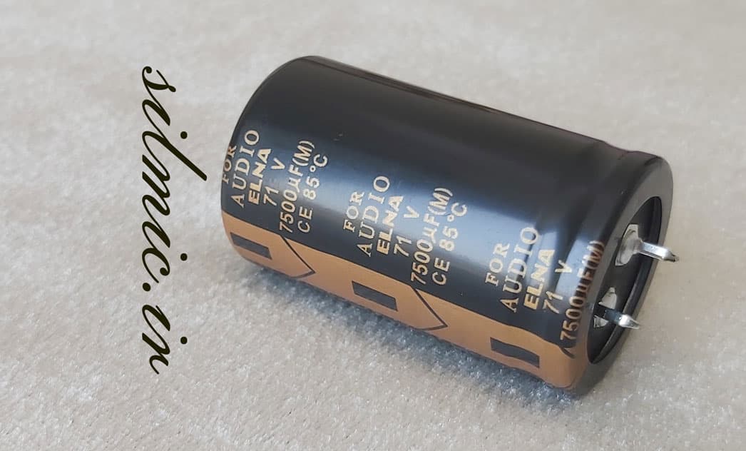 خازن های گرید صوتی 7500 میکرو فاراد 71 ولت ELNA ژاپن سری حرفه ای LAO