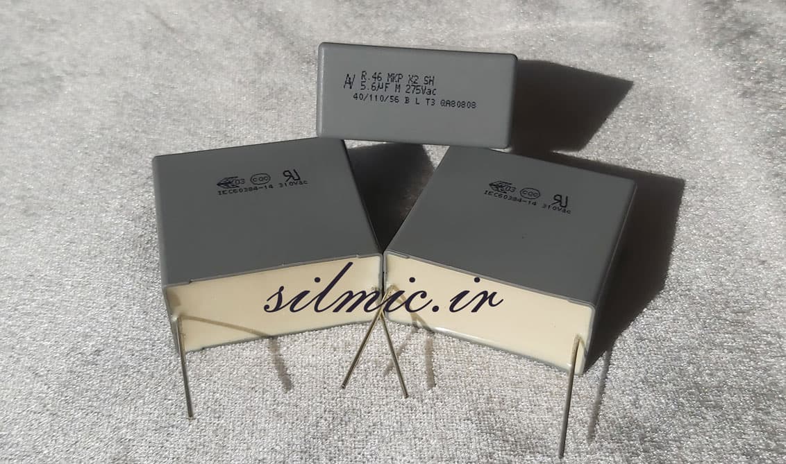 خازن 5.6 میکرو فاراد 275 ولت Kemet Arcotronic از نوع mkp کد r46 ساخت آلمان — تصویر ۲
