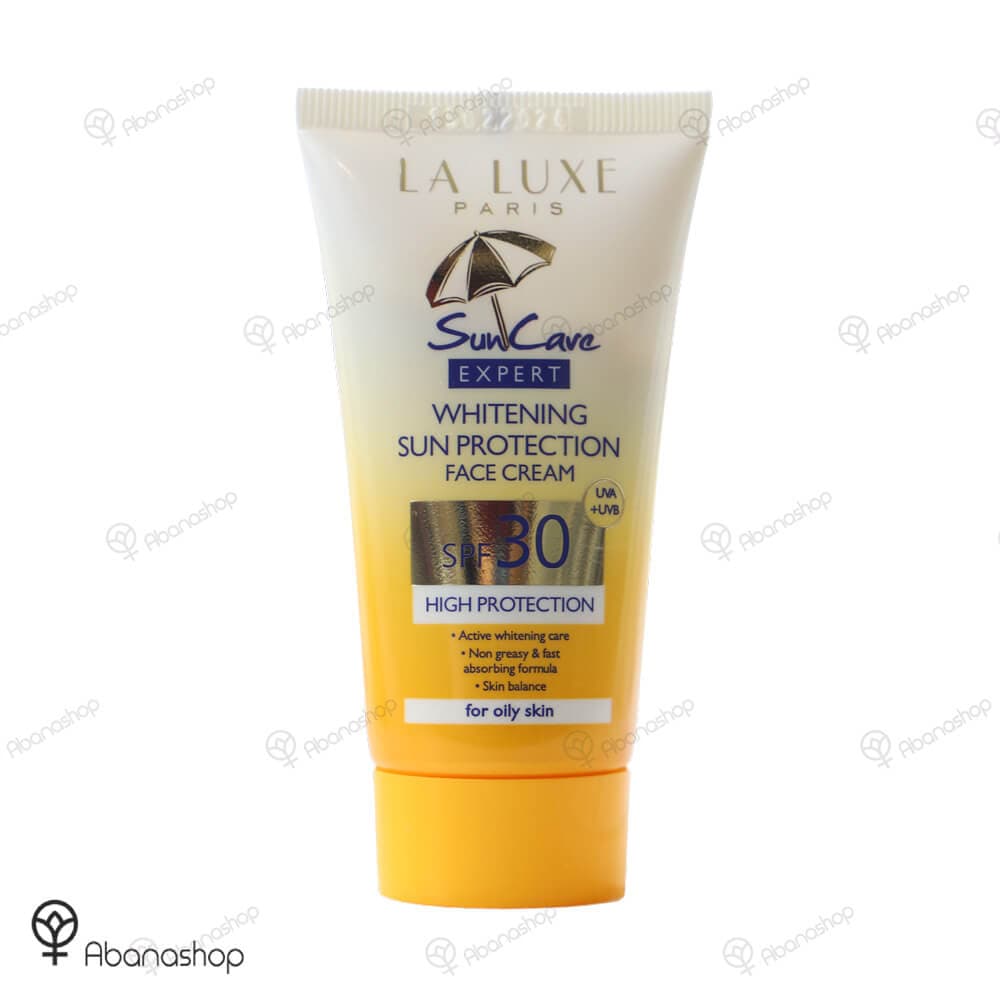 کرم ضد آفتاب سفید کننده پوست چرب SPF 30 لا لوکس | La lux whitening sun protection face cream — تصویر ۲