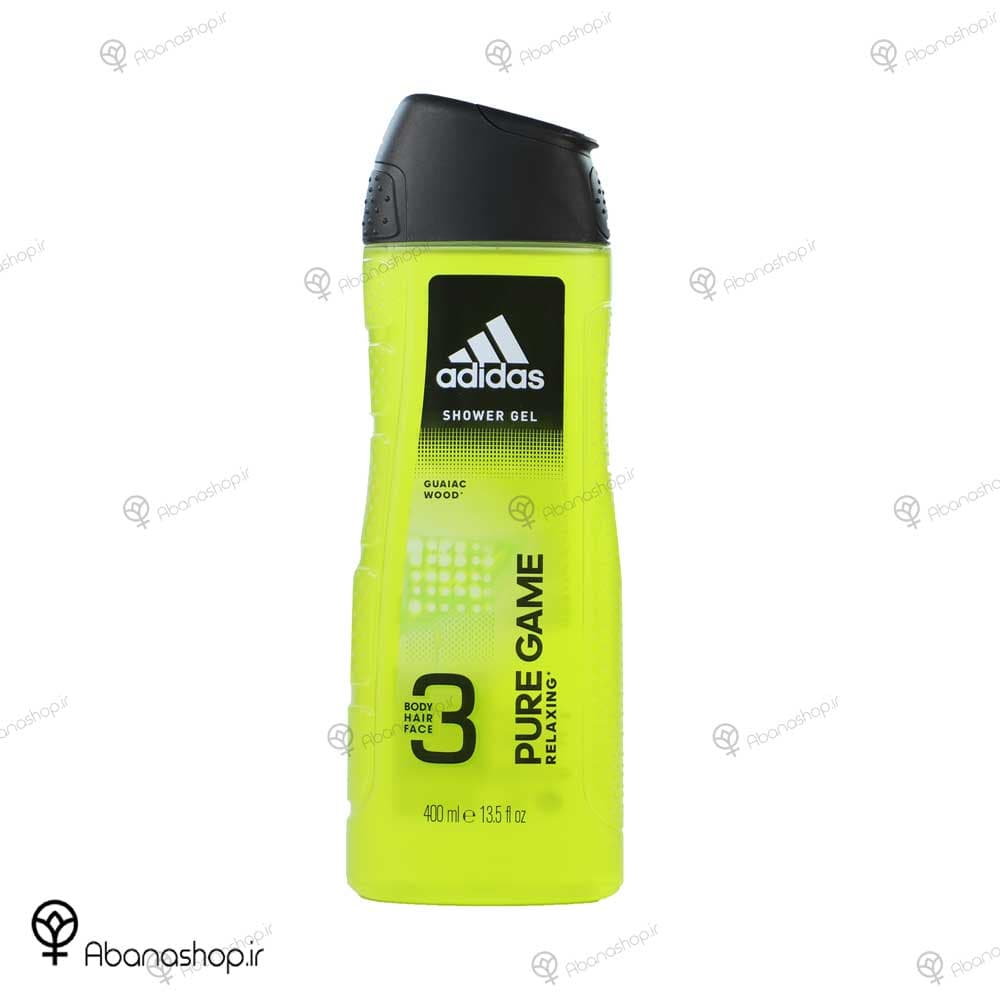 شامپو سه کاره بدن مو صورت مدل پیور گیم آدیداس | Adidas pure game body hair face shampoo