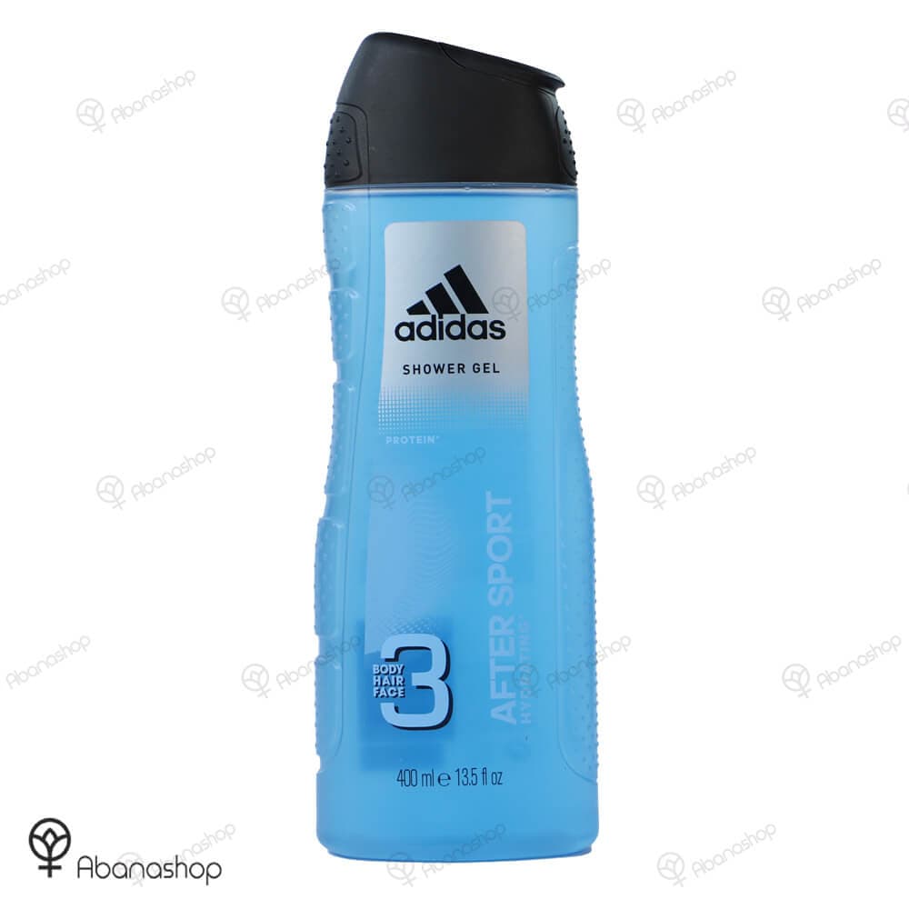شامپو سه کاره مو بدن صورت مدل افتر اسپورت آدیداس | Adidas after sport shower gel