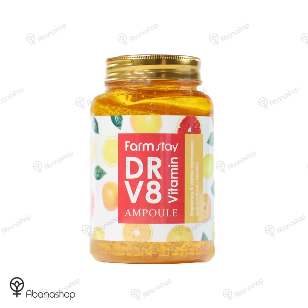آمپول چند کاره صورت کمپلکس ویتامین فارم استی | Farm stay vitamin drv8 ampoul — تصویر ۲
