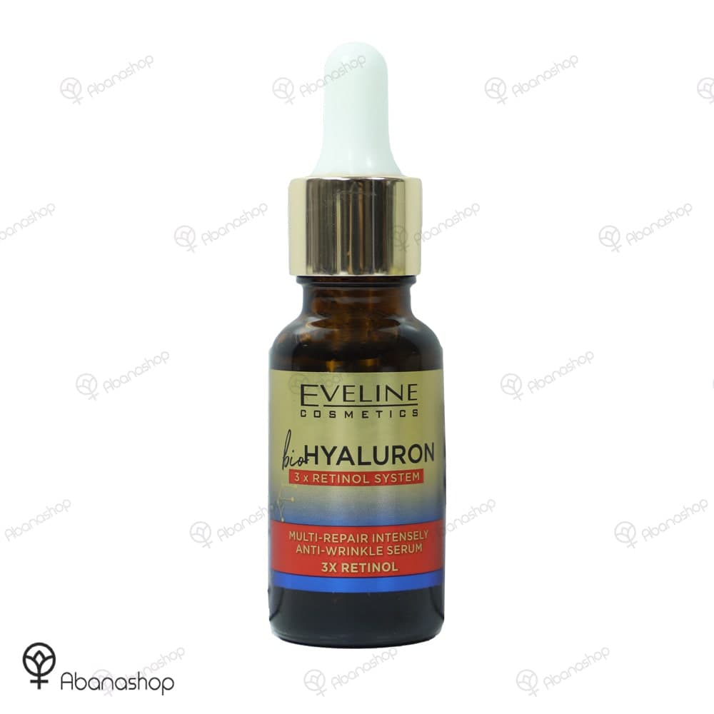 سرم ضد چروک بیو هیالورون و رتینول اولاین | Eveline bio hyaluron serum — تصویر ۲