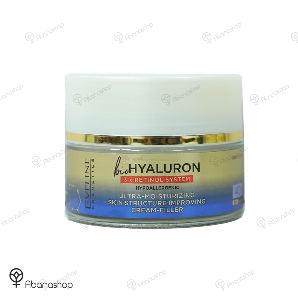 کرم بیو هیالورون و رتینول اولاین | Eveline bio hyaluron face cream — تصویر ۲