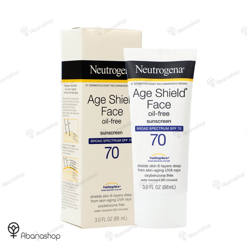 لوسیون ضد آفتاب بدون چربی spf 70 نیتروژنا | Neutrogena age shield face spf 70