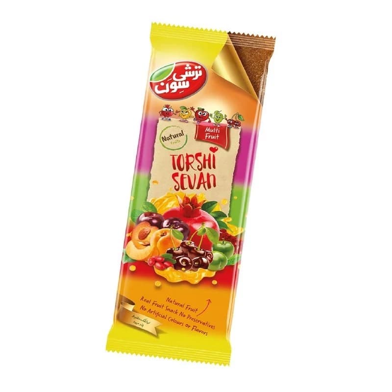 لواشک هفت میوه 90 گرم بسته 10 عددی ترشی سون