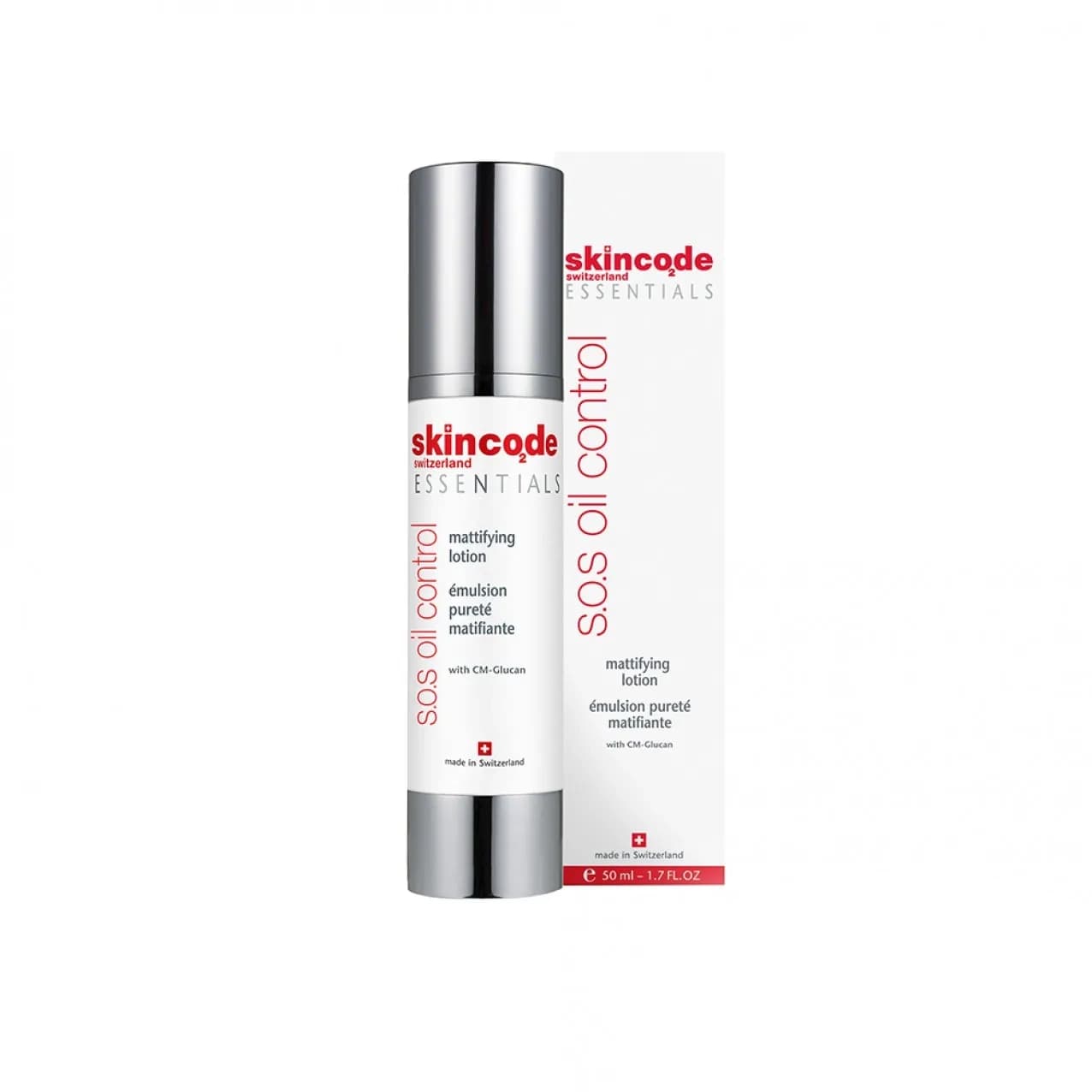 لوسیون مات کننده پوست چرب اسکین کد مدل S.O.S oil control حجم 50ml — تصویر ۴