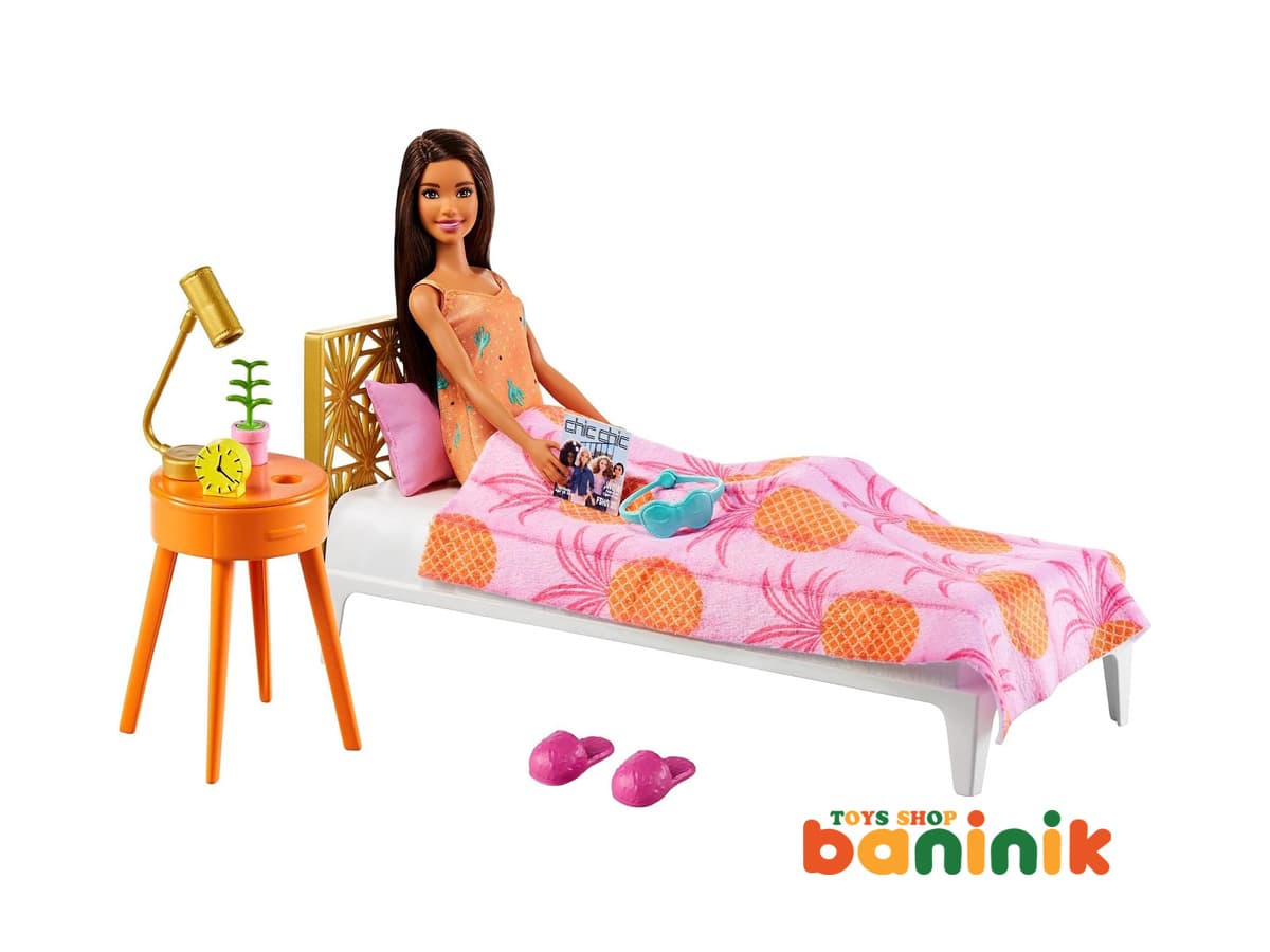 عروسک باربی و ست اتاق خواب