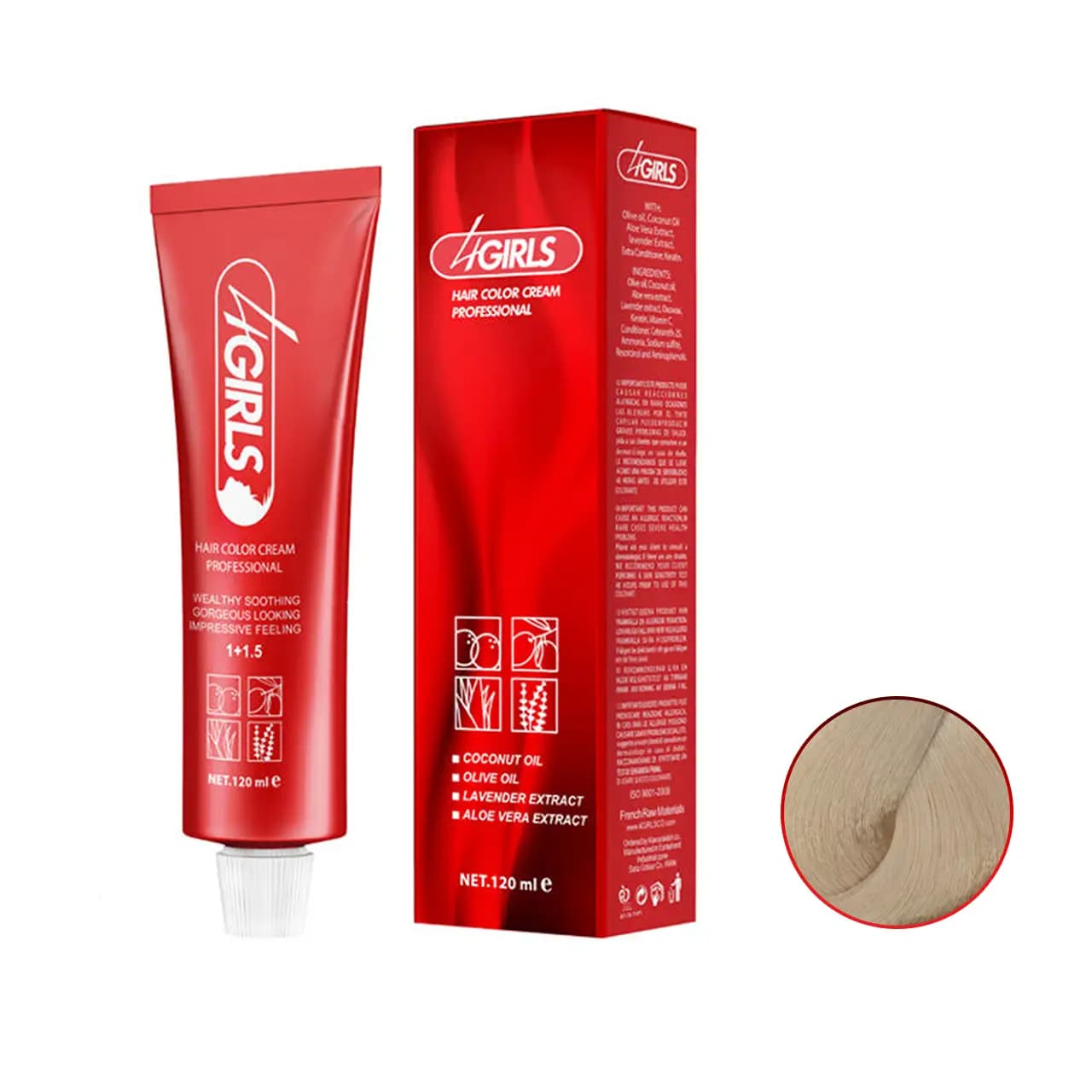 رنگ مو طبیعی کاملا روشن فور گرلز سری هایلایت SSN حجم 120ml