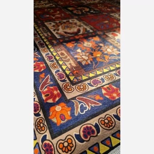 فرش ماشینی چاپی | فرشینه هازان ترک طرح سنتی لاکی کد 140 (پس کرایه) — تصویر ۶