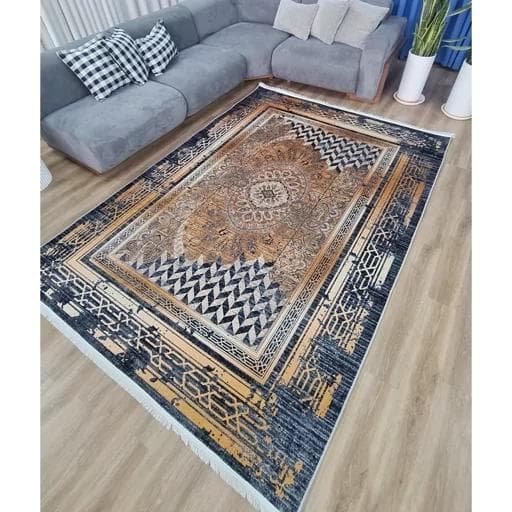 فرش ماشینی چاپی | فرشینه هازان ترک طرح فانتزی کدh482 (پس کرایه)