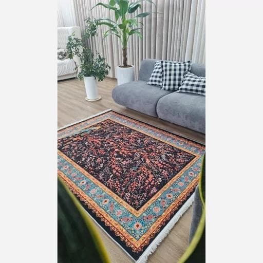 فرش ماشینی چاپی | فرشینه هازان ترک طرح درخت کد 082 (پس کرایه) — تصویر ۶
