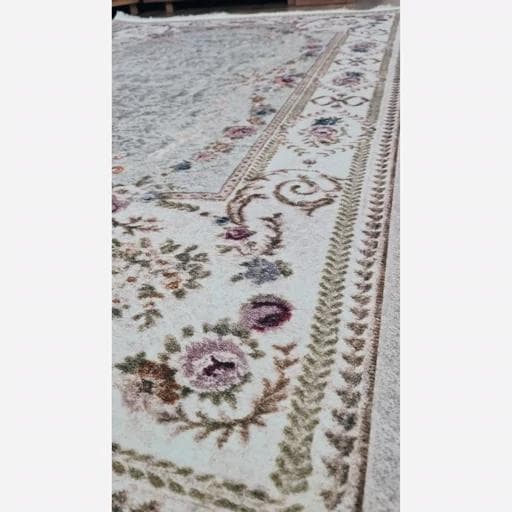 فرش ماشینی چاپی | فرشینه هازان ترک ضد پرز و حساسیت کد M104 (پس کرایه) — تصویر ۳