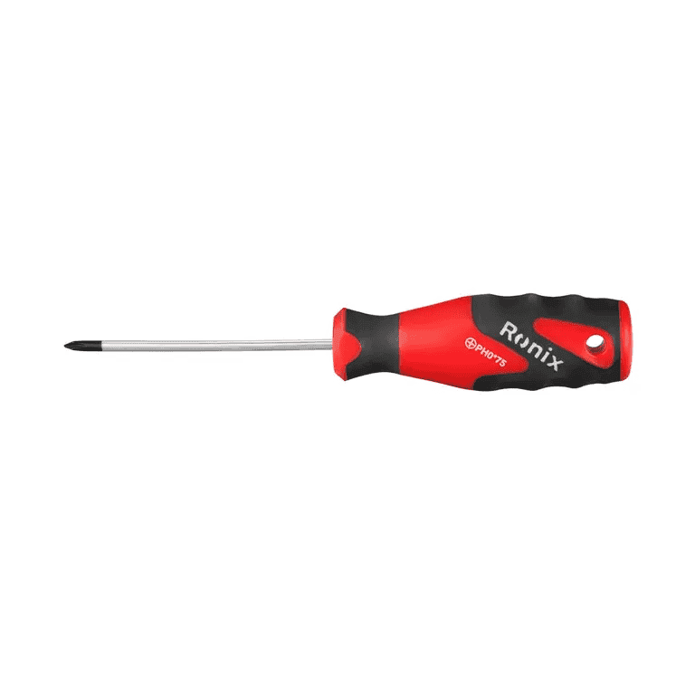 پیچ گوشتی چهارسو دسته TPR سایز 3×75 میلی متر رونیکس کد 2835 — تصویر ۲