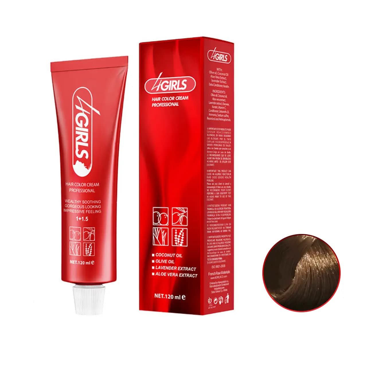 رنگ مو بلوند طلایی تیره فور گرلز سری طلایی G6 حجم 120ml
