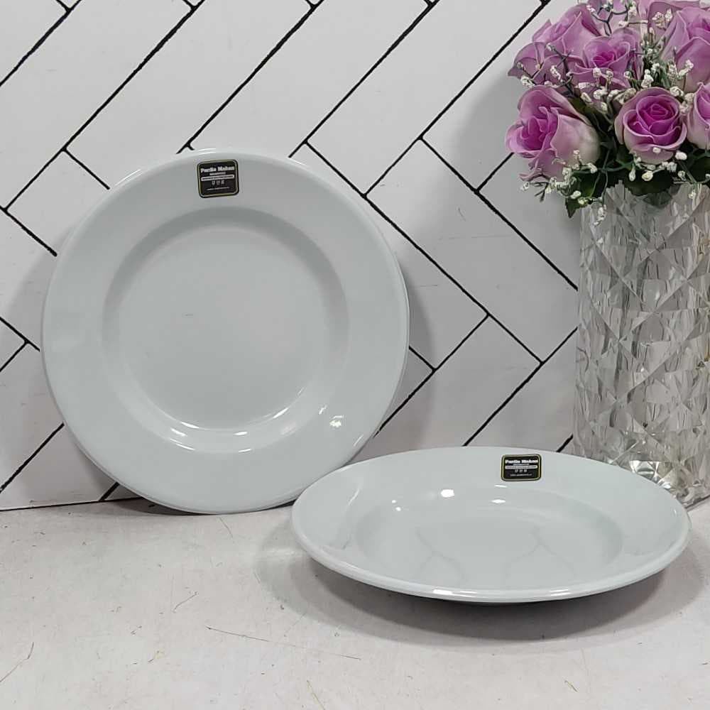T415 بشقاب خورشت خوری سفید ملامین پردیس ماهان (36) ارسال نیمه رایگان