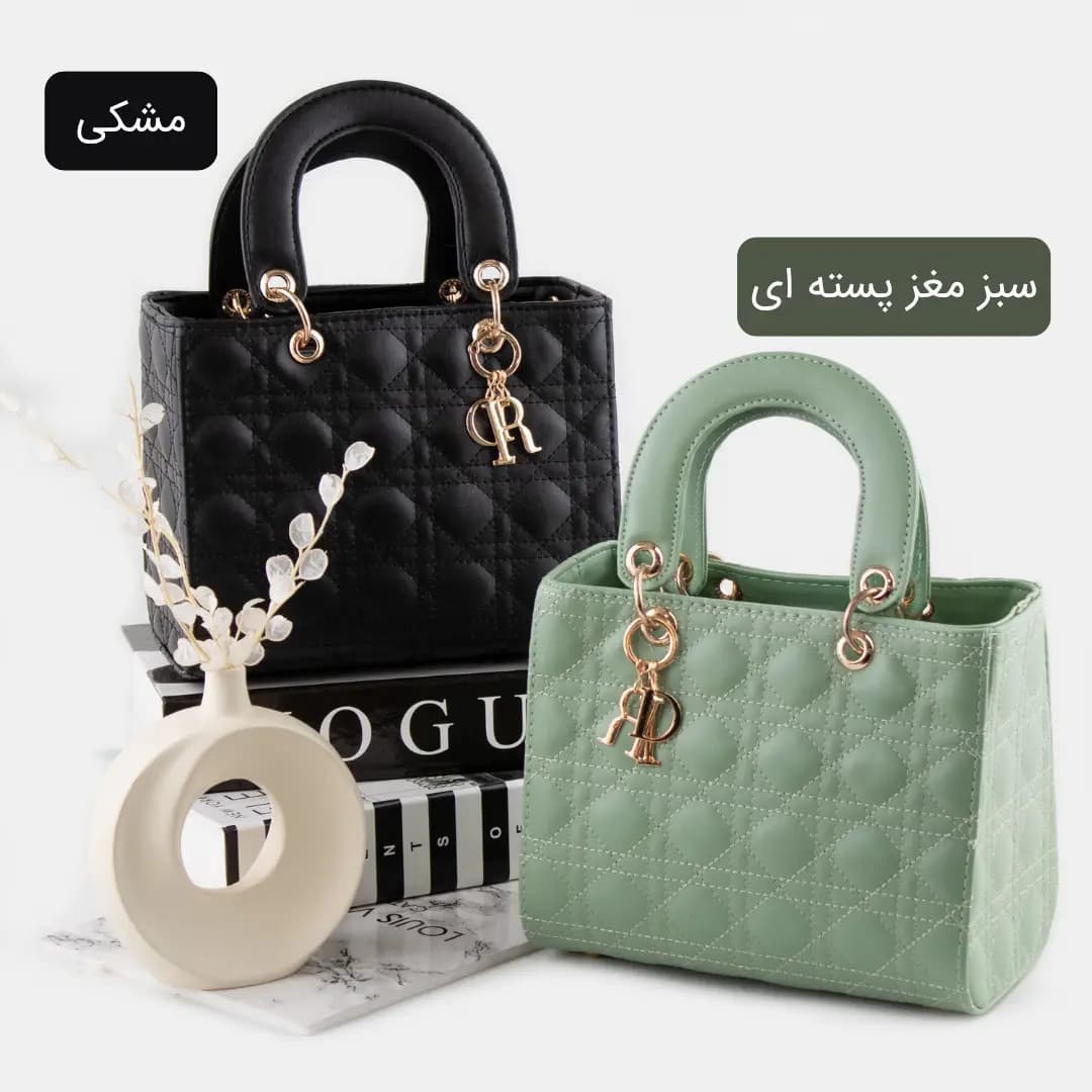 کیف مجلسی زنانه دخترانه دیور رنگ مشکی با ارسال رایگان
