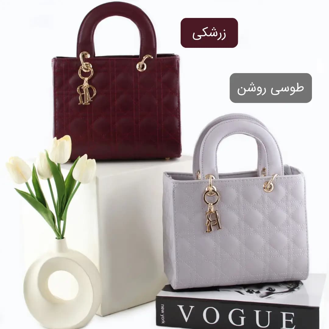 کیف مجلسی زنانه دخترانه دیور رنگ زرشکی با ارسال رایگان