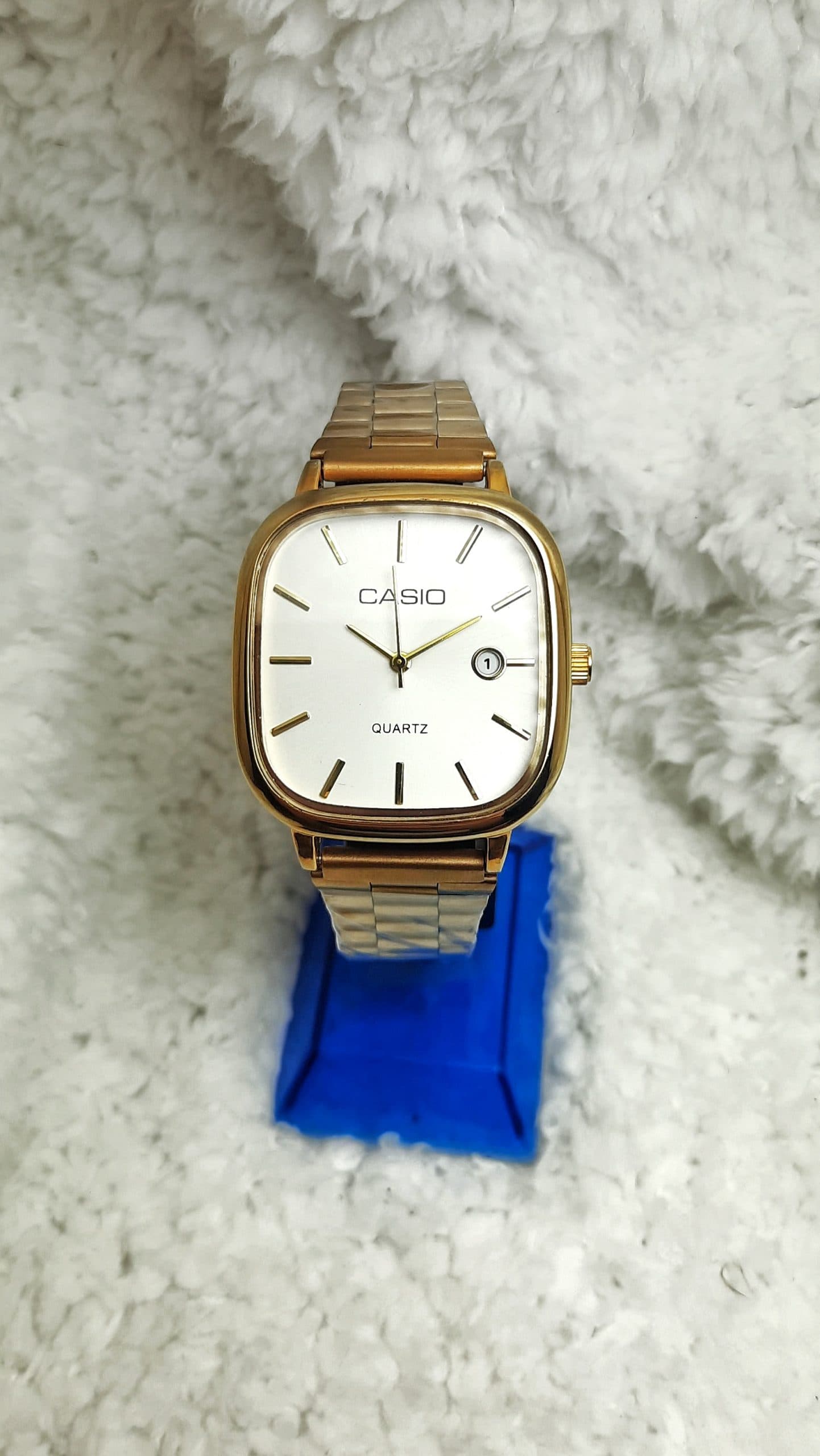 ست کاسیو اولدمانی طلایی صفحه صدفی casio oldmoney — تصویر ۳