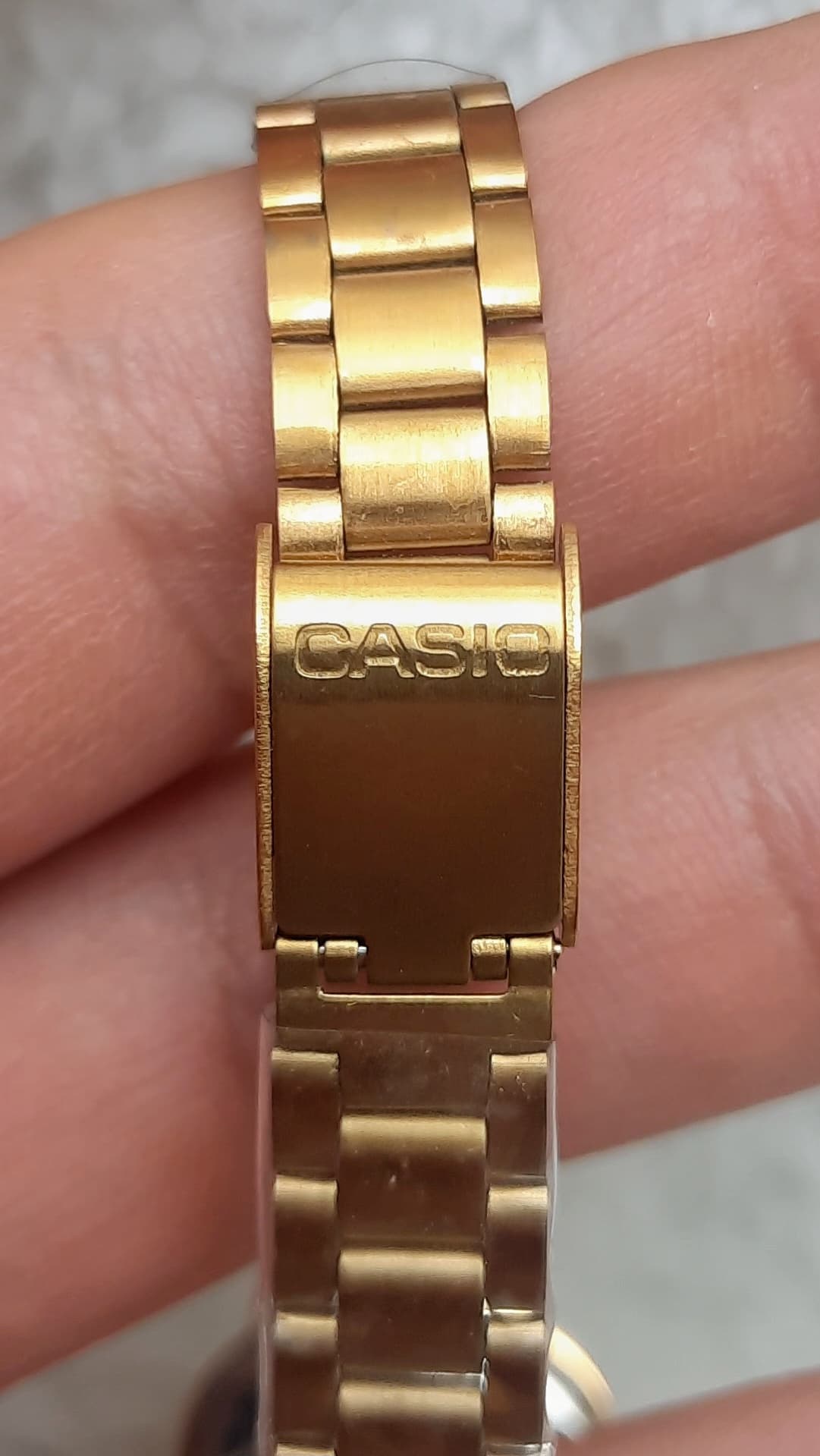 ست کاسیو اولدمانی طلایی صفحه صدفی casio oldmoney — تصویر ۸