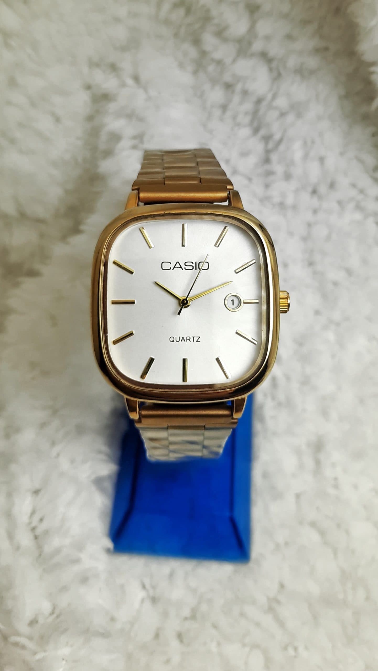 ست کاسیو اولدمانی طلایی صفحه صدفی casio oldmoney — تصویر ۶