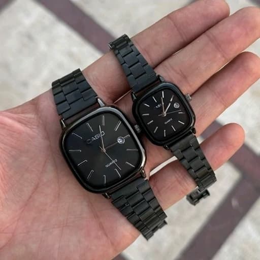 ساعت ست کاسیو اولدمانی مشکی casio oldmoney