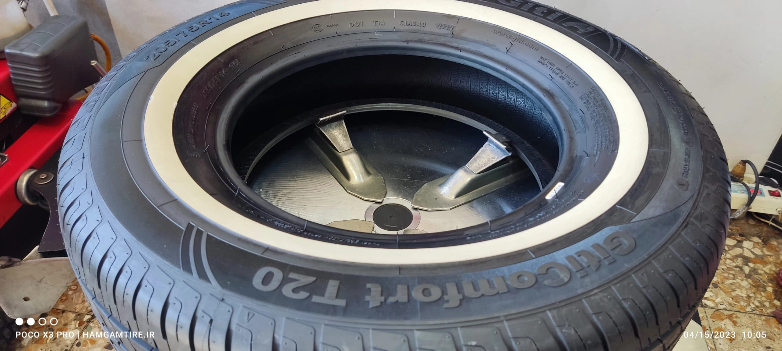 لاستیک جی تی مدل COMFORT T20 WR دورسفید سایز 205/75R14 — تصویر ۲